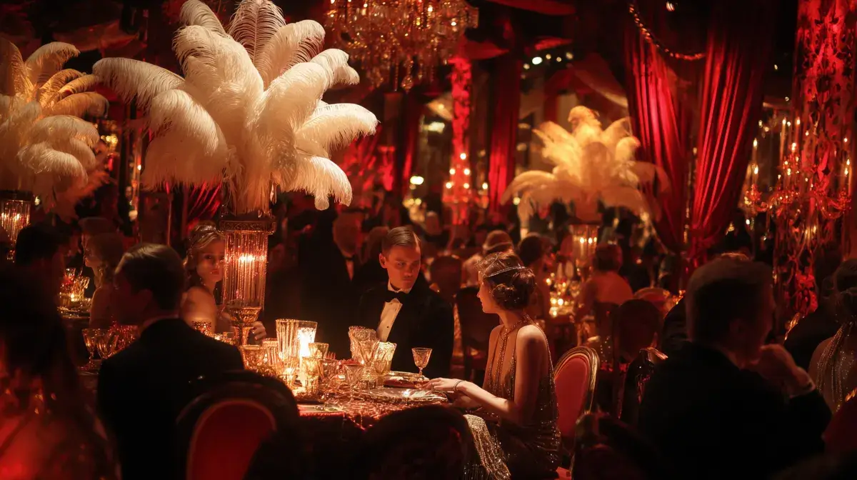 Новогодний вечер Le Bal Rouge в SAVOY: перья, свечи и красный бархат